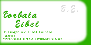 borbala eibel business card